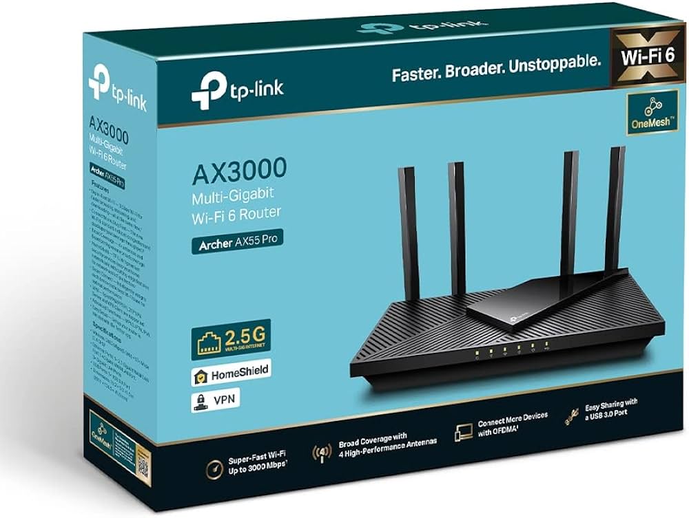 TP-LINK Archer AX55 Pro AX3000 WiFi6 Rt